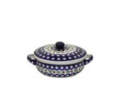 saucepan with a cover - Polish pottery