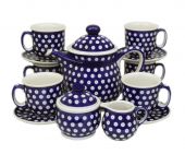 Coffee tea set - Polish pottery
