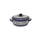 saucepan with a cover - Polish pottery