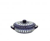 saucepan with a cover - Polish pottery