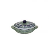 saucepan with a cover - Polish pottery