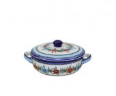 saucepan with a cover - Polish pottery