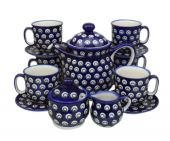 Coffee tea set - Polish pottery