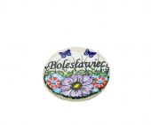 butterfly with magnet - Polish pottery