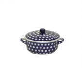 saucepan with a cover - Polish pottery